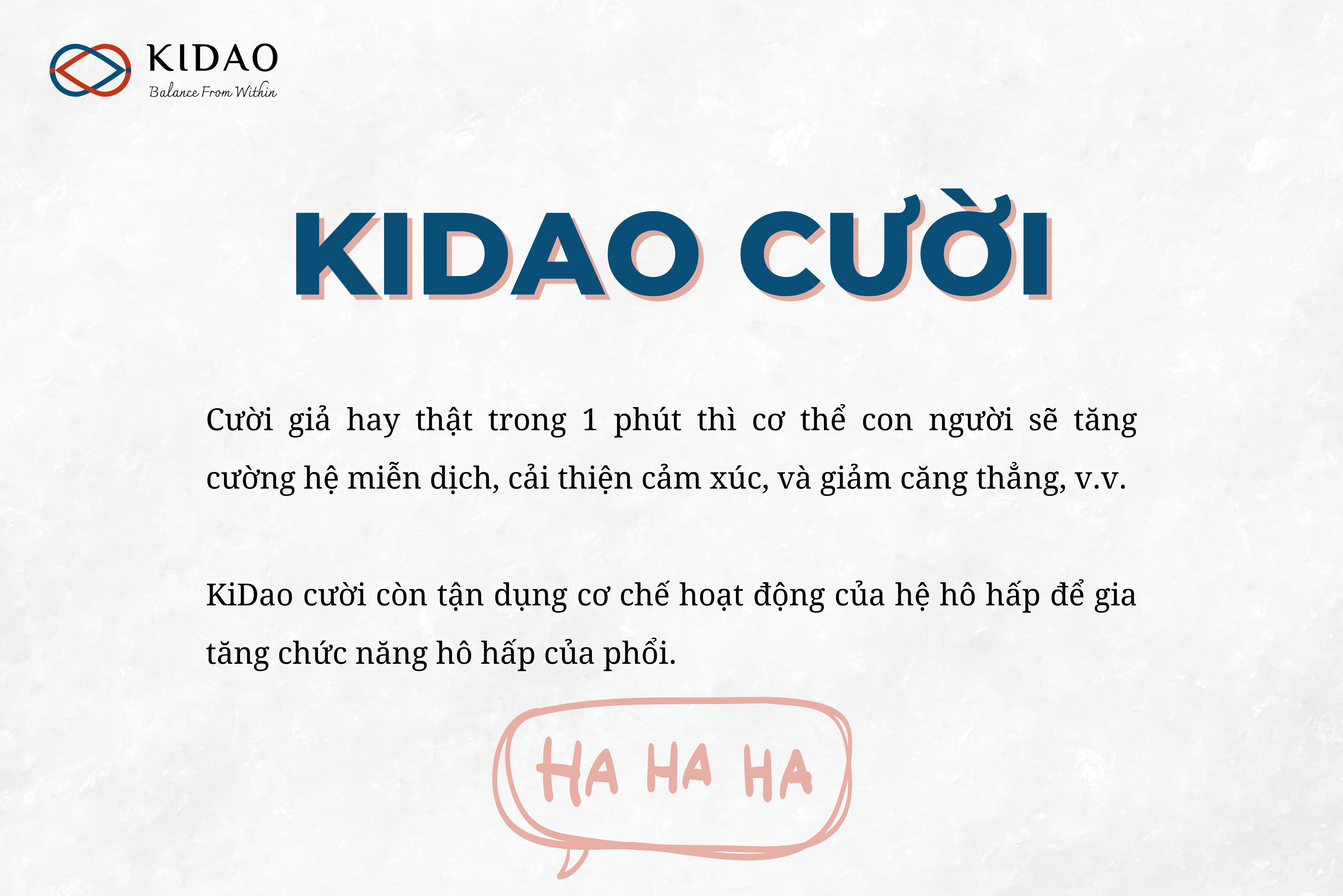 Ảnh tác dụng của Kidao cười